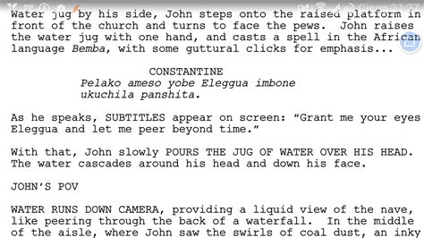 john constantine spells language.